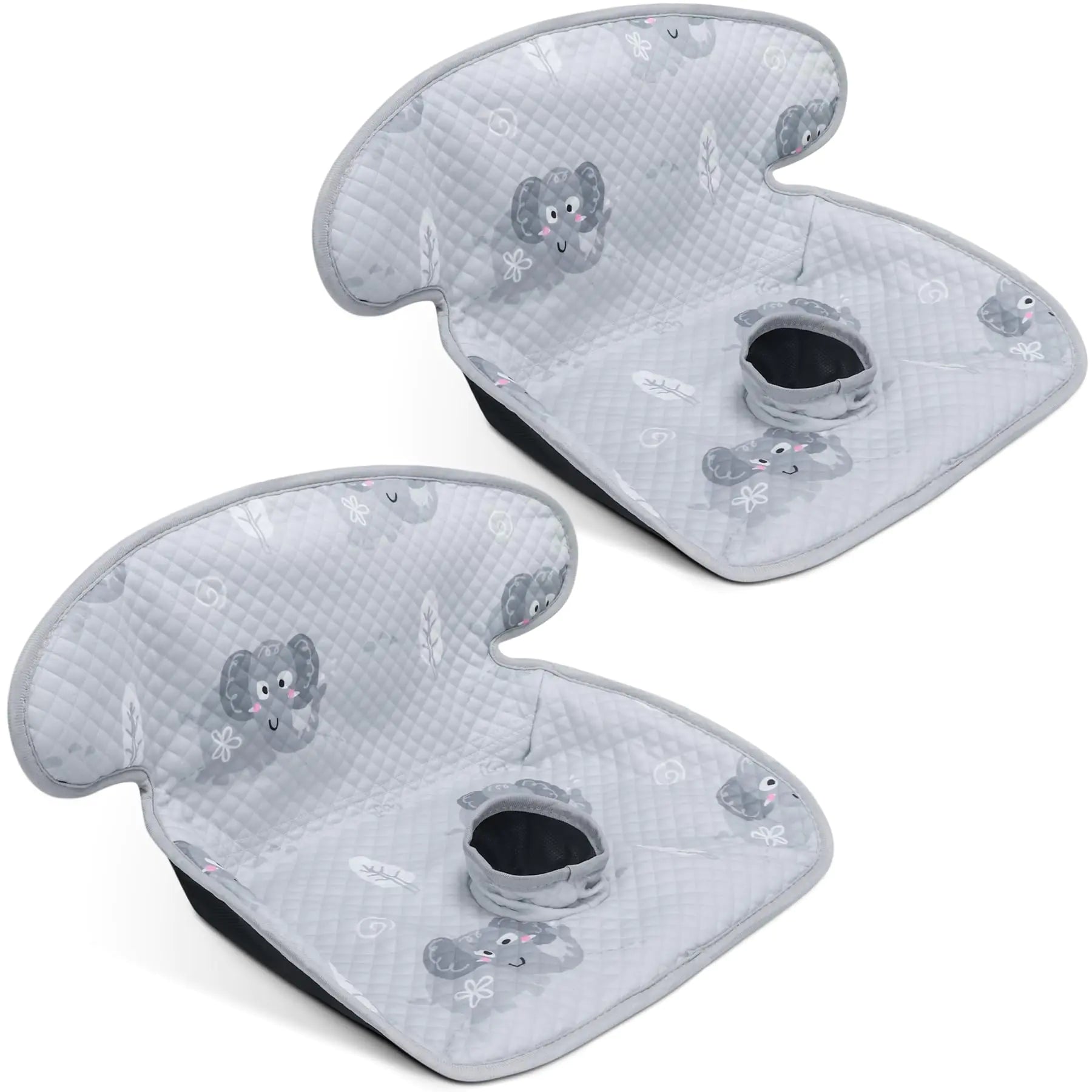 COOLBEBE Infant Car Seat Protector for Potty Training 2 Pack Dry Waterproof Car Seat Liner Toilet Training for Baby Infant Toddler Piddle Pads Cover Car Seat Pad for Strollers & Carseat (Grey2PC)