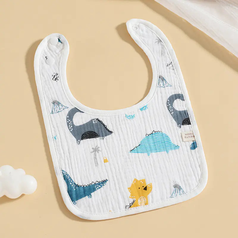 Pure Cotton Six-Layer Gauze U-Shaped Baby Bib