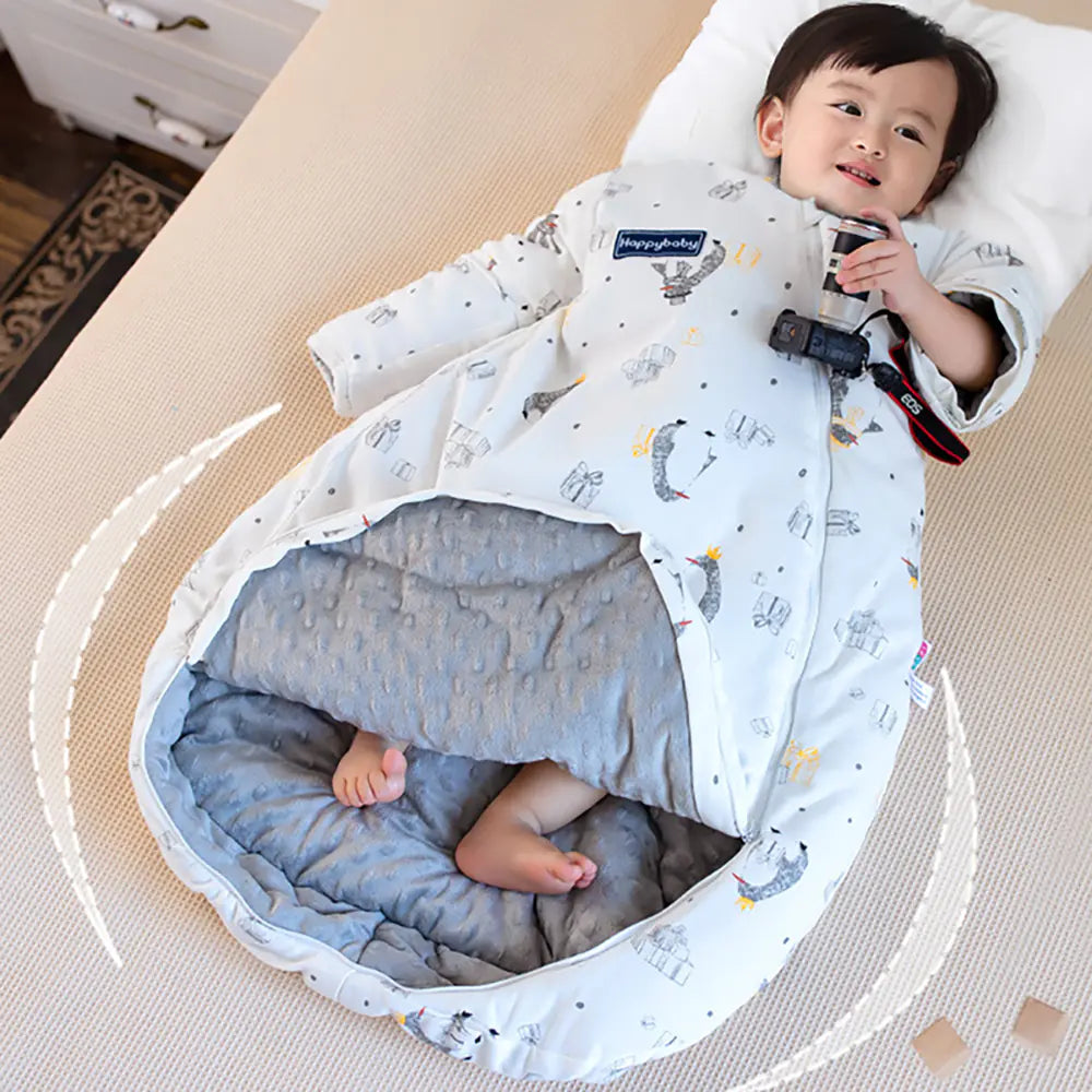 Children's Winter Sleeping Bag with Removable Sleeves