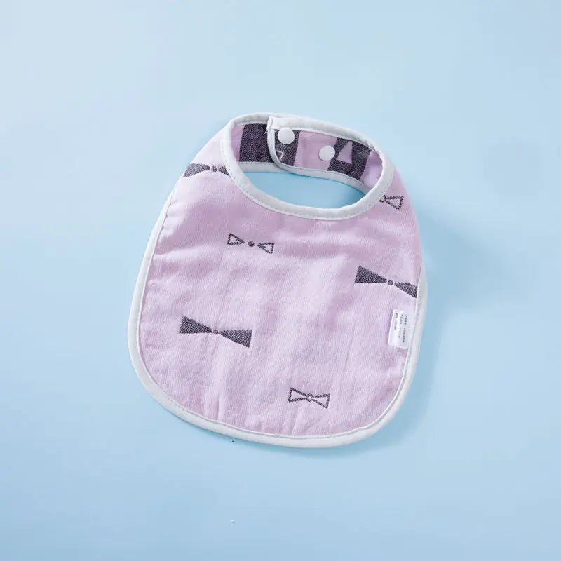 6-Layer U-Shaped Baby Gauze Bib in Pure Cotton