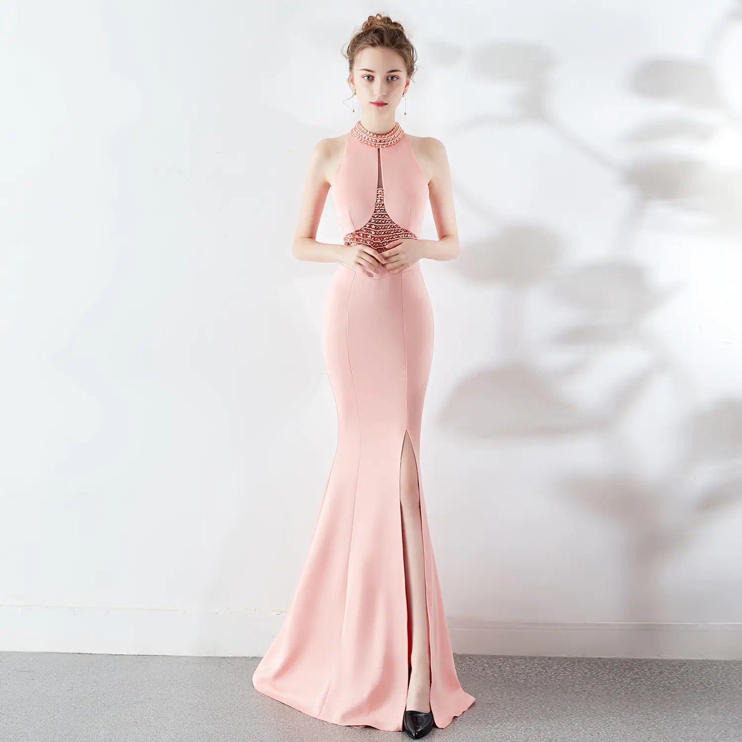 Red Mermaid Evening Gown for Weddings and Parties