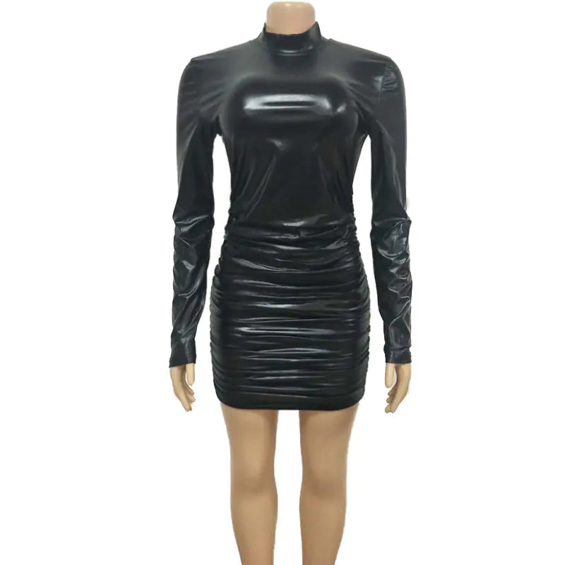 Elegant Long Sleeve Pleated Dress for Women (2020)