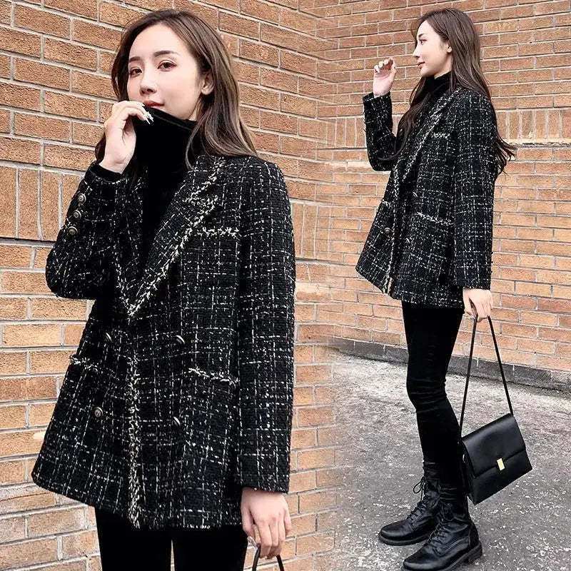 Woolen Coat for Women - Autumn Winter Korean Style