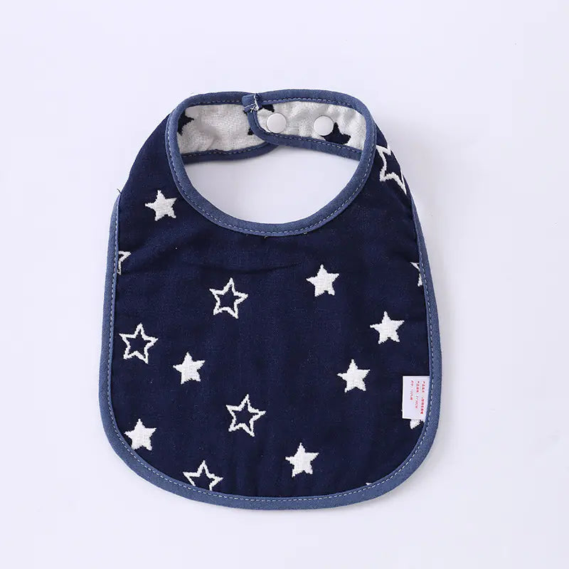 6-Layer U-Shaped Baby Gauze Bib in Pure Cotton