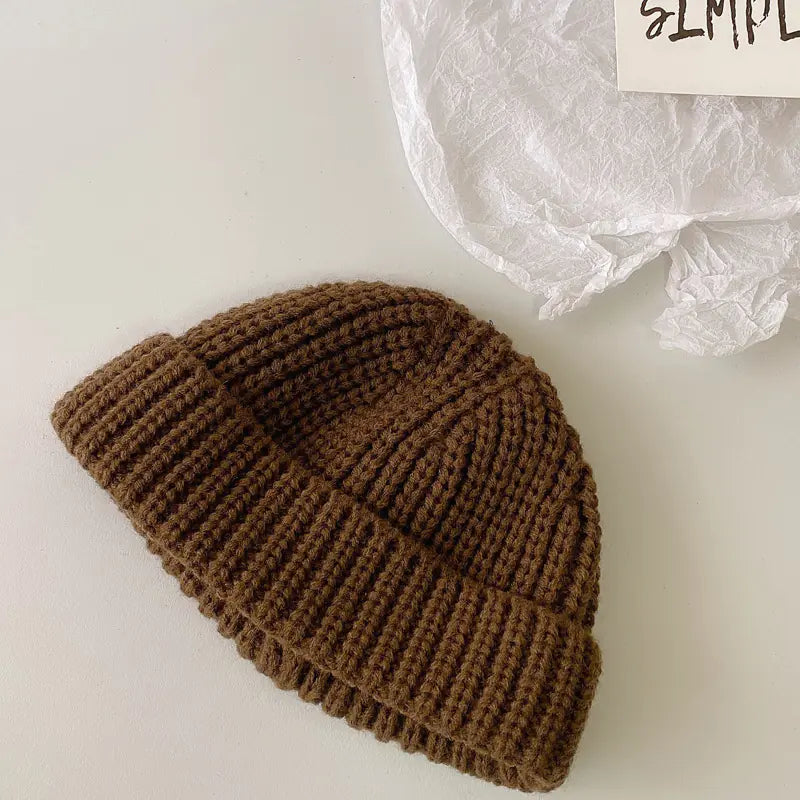Korean Woolen Cap for Kids - Autumn and Winter