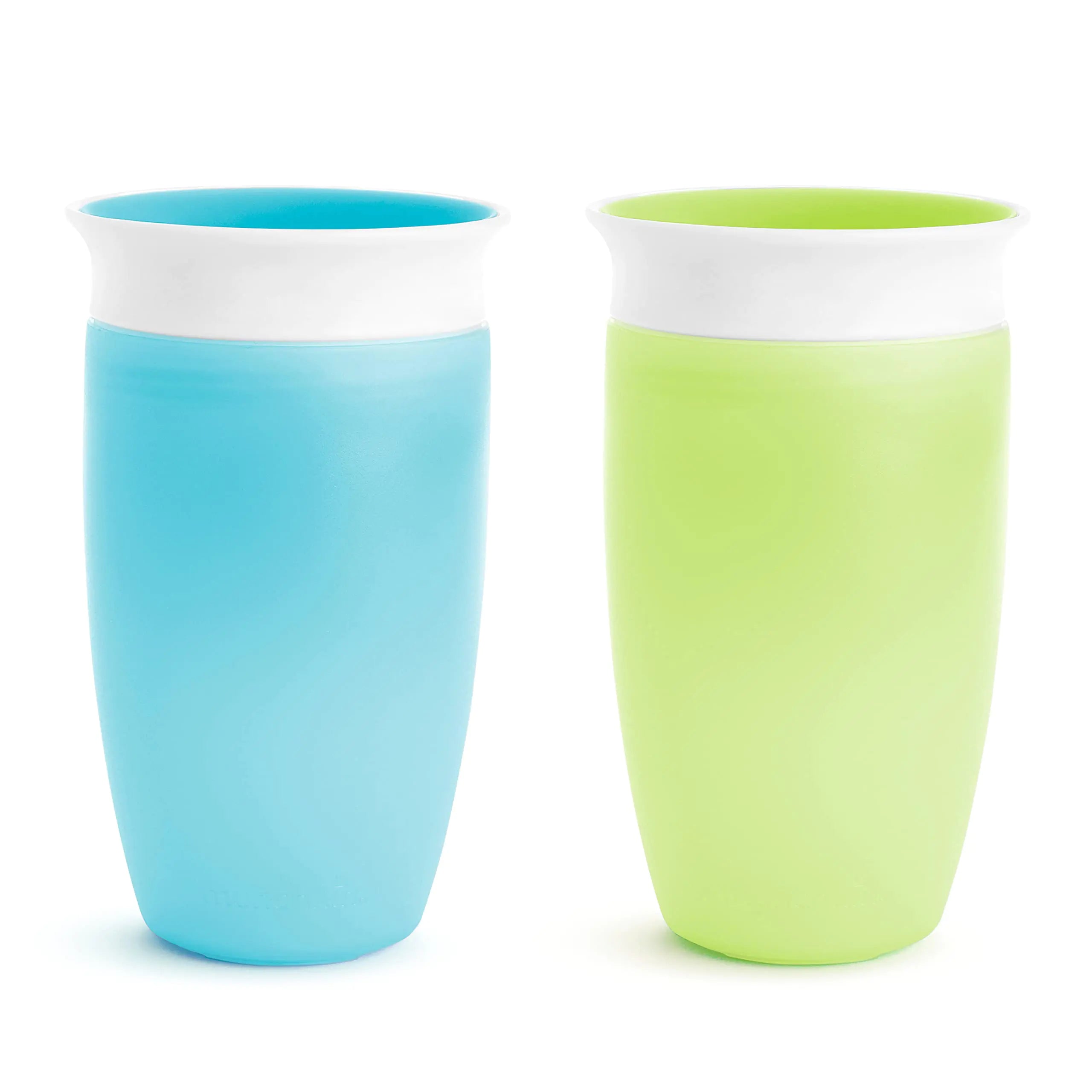 Munchkin® Miracle® 360 Toddler Sippy Cup Spill Proof 10 Ounce 2 Pack Green/Blue