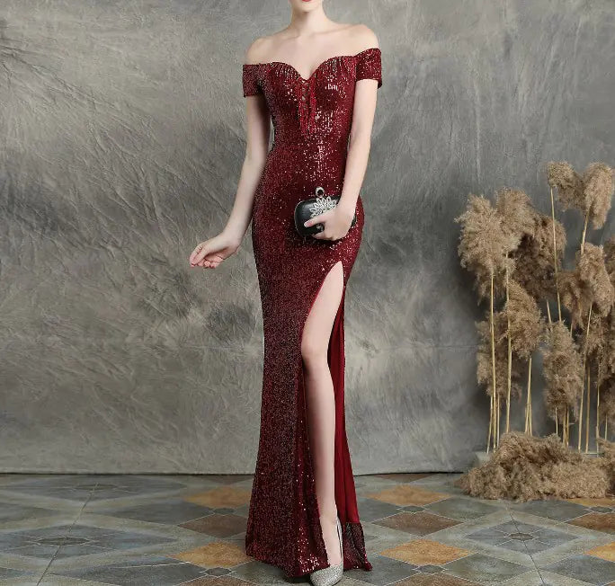 Elegant Long Evening Dress for Parties and Weddings