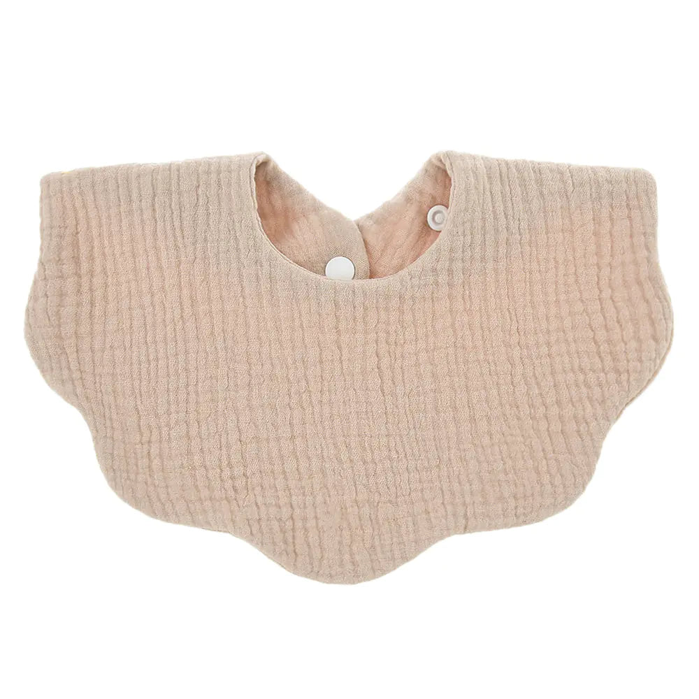 Baby Printed Cotton Gauze Wavy Bib Towel