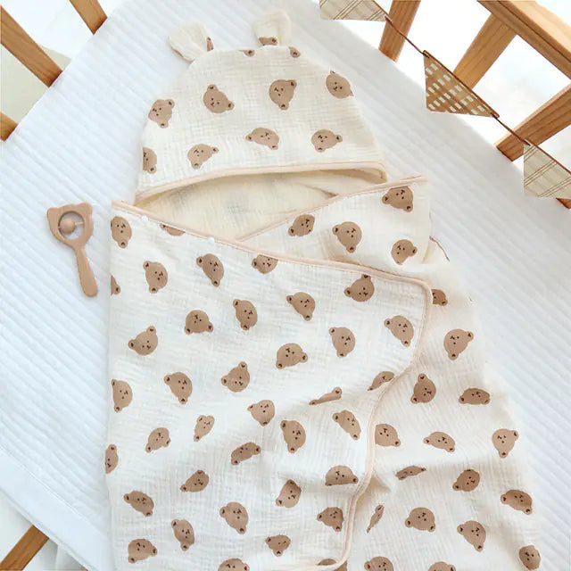 Four Seasons 4-Layer Muslin Cotton Baby Bath Towel