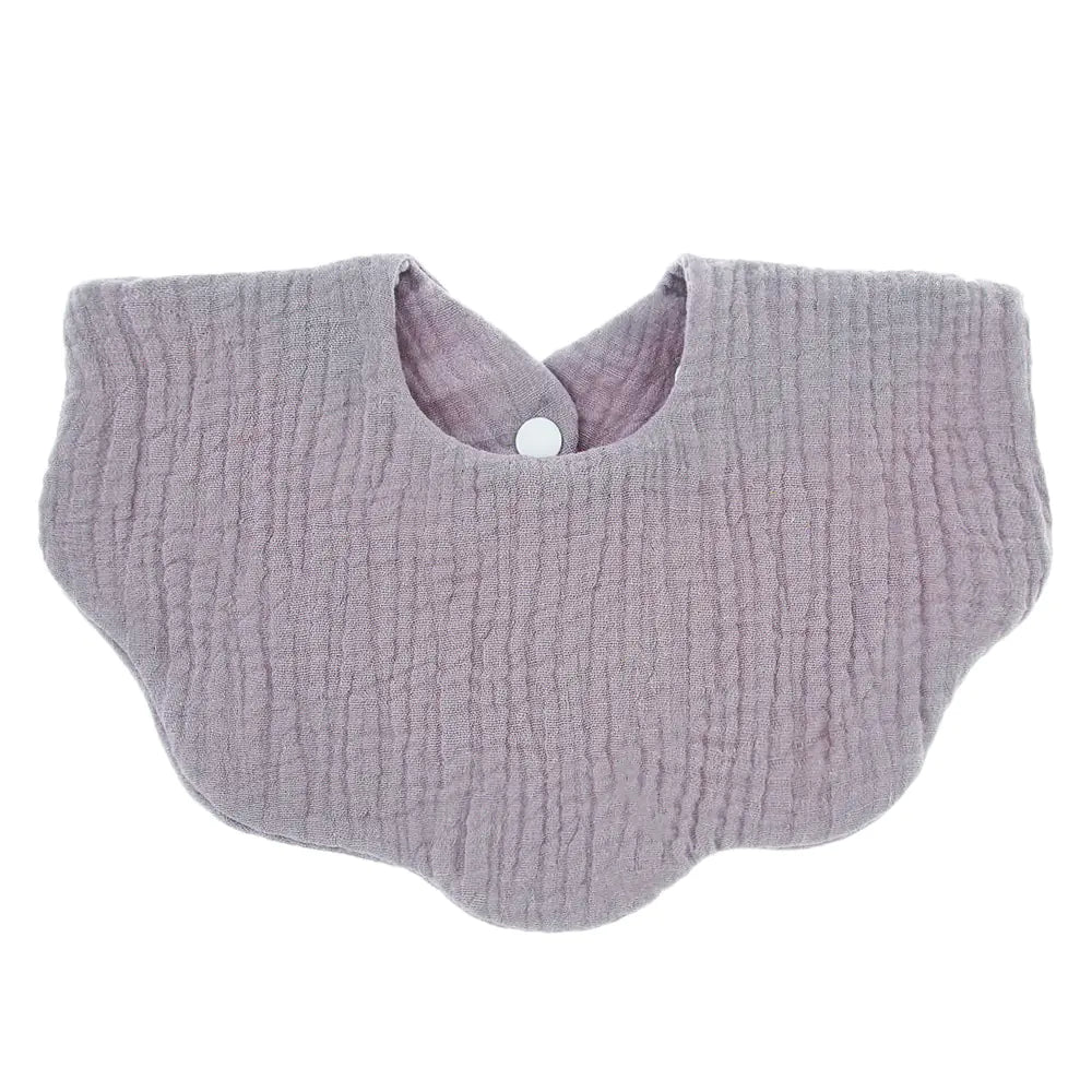 Baby Printed Cotton Gauze Wavy Bib Towel