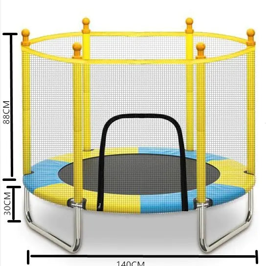 Indoor Trampoline for Kids and Adults with Safety Net