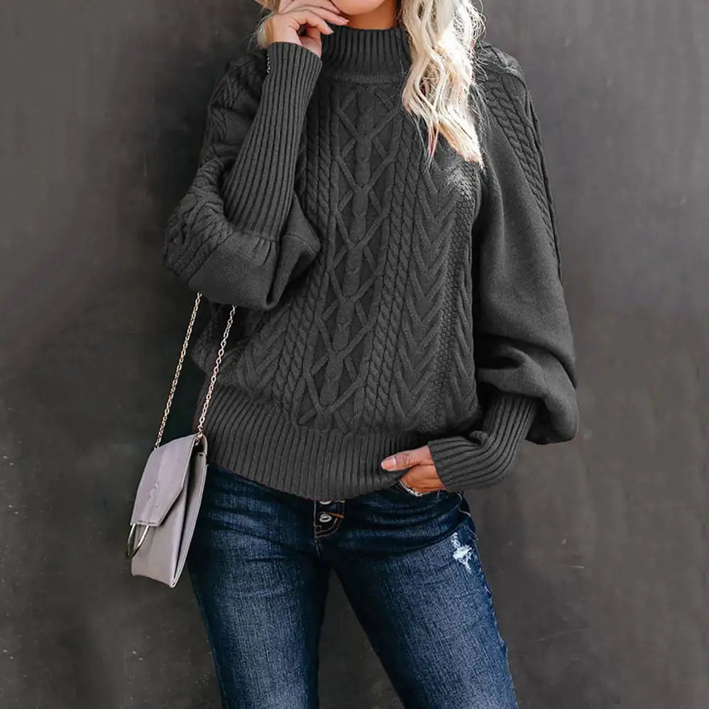 Loose Long Sleeve Knit Sweater for Women - New Style