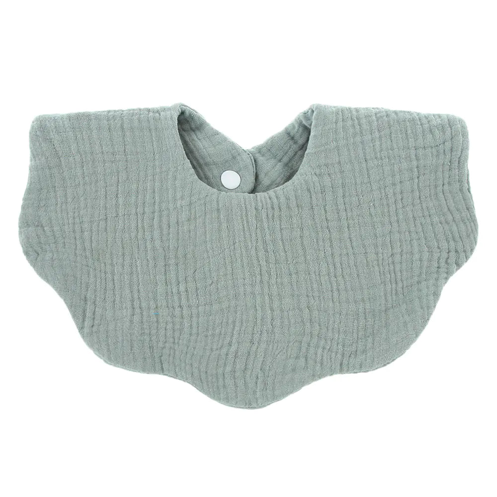 Baby Printed Cotton Gauze Wavy Bib Towel