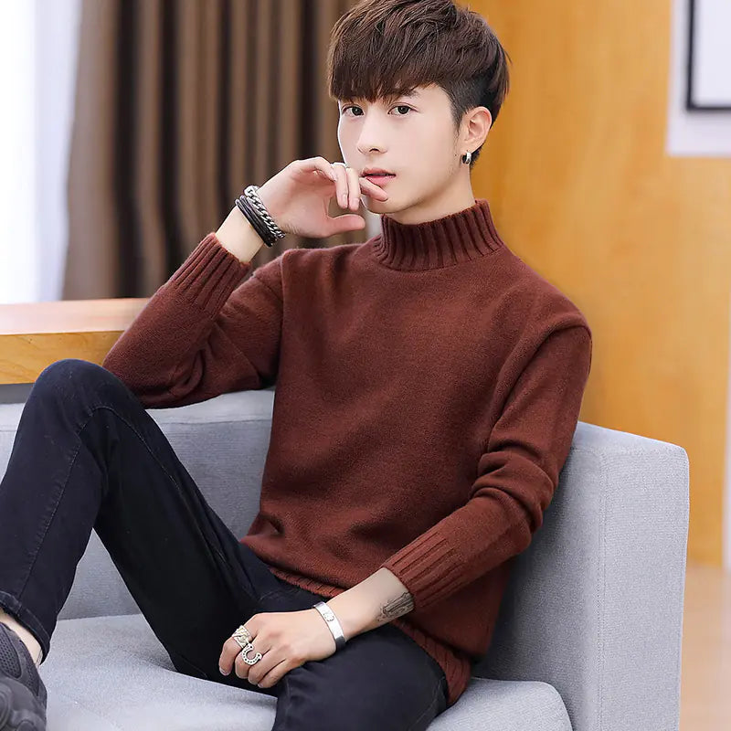 Men's Winter 2019 Korean Style Loose Turtleneck Sweater