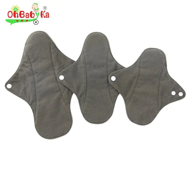 Washable Bamboo Charcoal Fiber Menstrual Pads