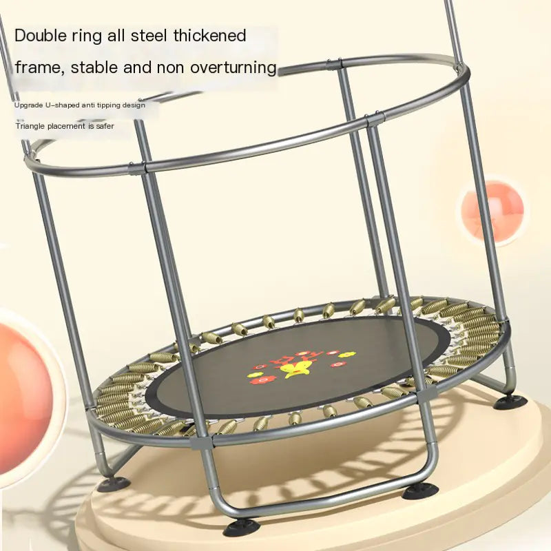 Indoor Trampoline for Kids and Adults with Safety Net