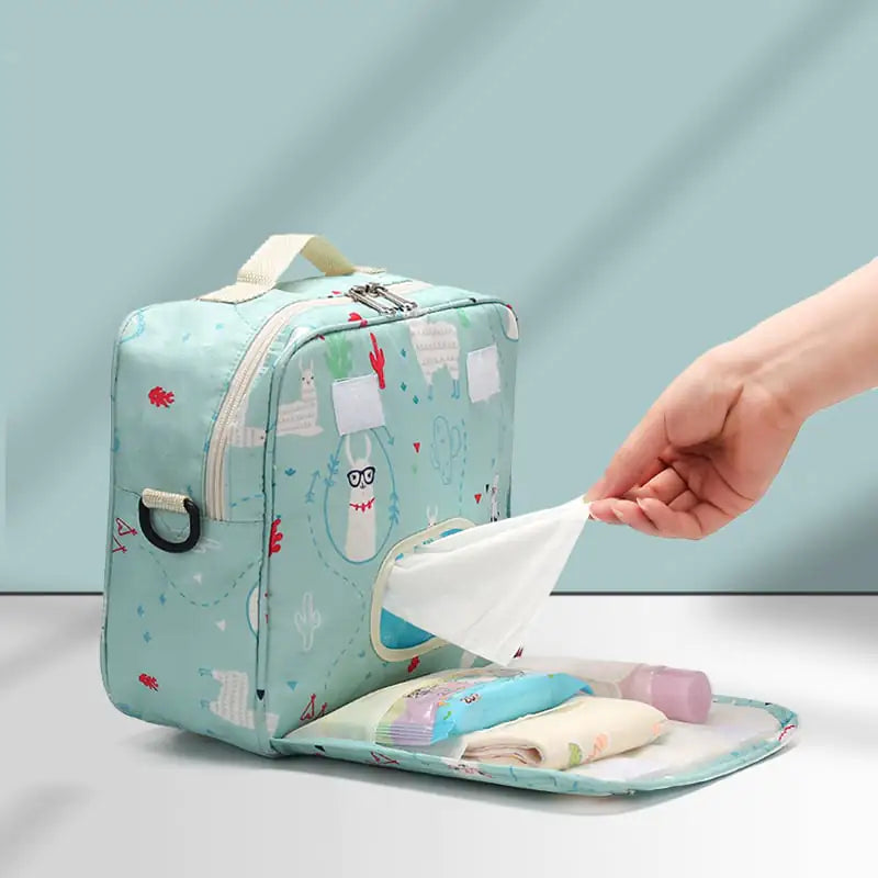 Portable Large Baby Diaper Storage Bag