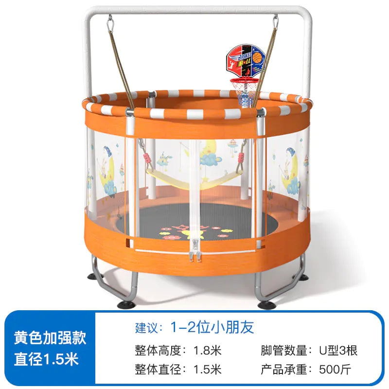 Indoor Trampoline for Kids and Adults with Safety Net