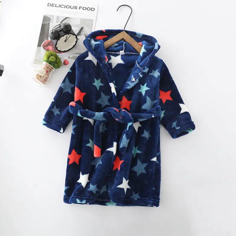 Flannel Coral Velvet Hoodie for Kids and Adults