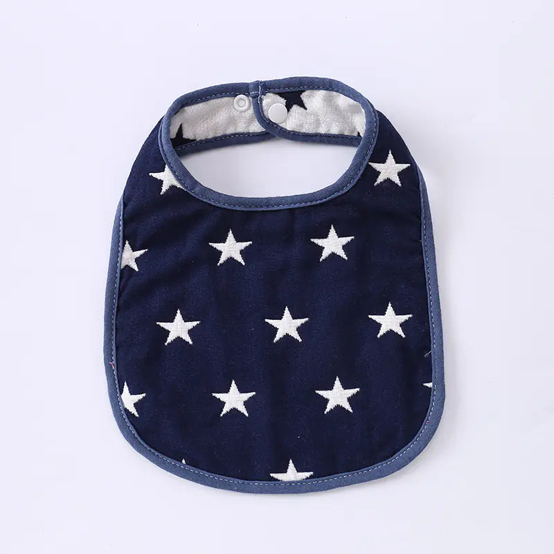 6-Layer U-Shaped Baby Gauze Bib in Pure Cotton