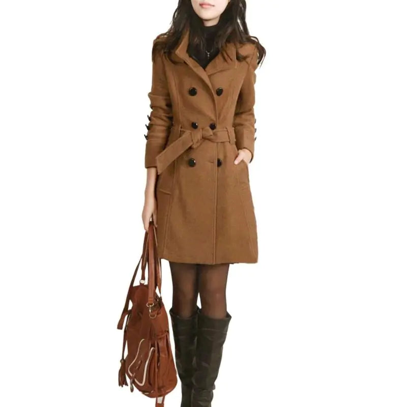New Autumn Winter Plus Size Woolen Coat (Korean Style)