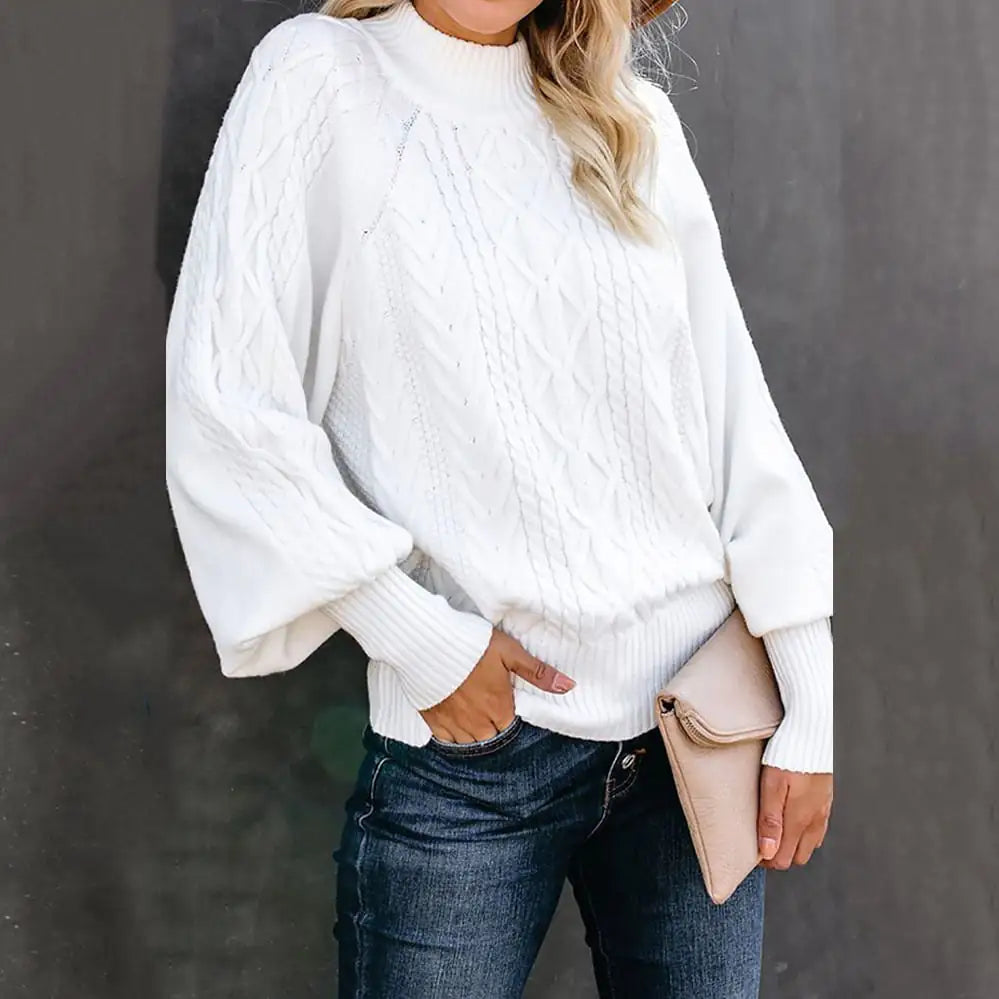 Loose Long Sleeve Knit Sweater for Women - New Style