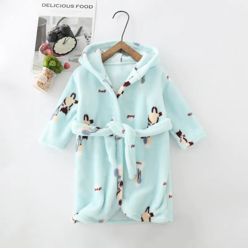 Flannel Coral Velvet Hoodie for Kids and Adults