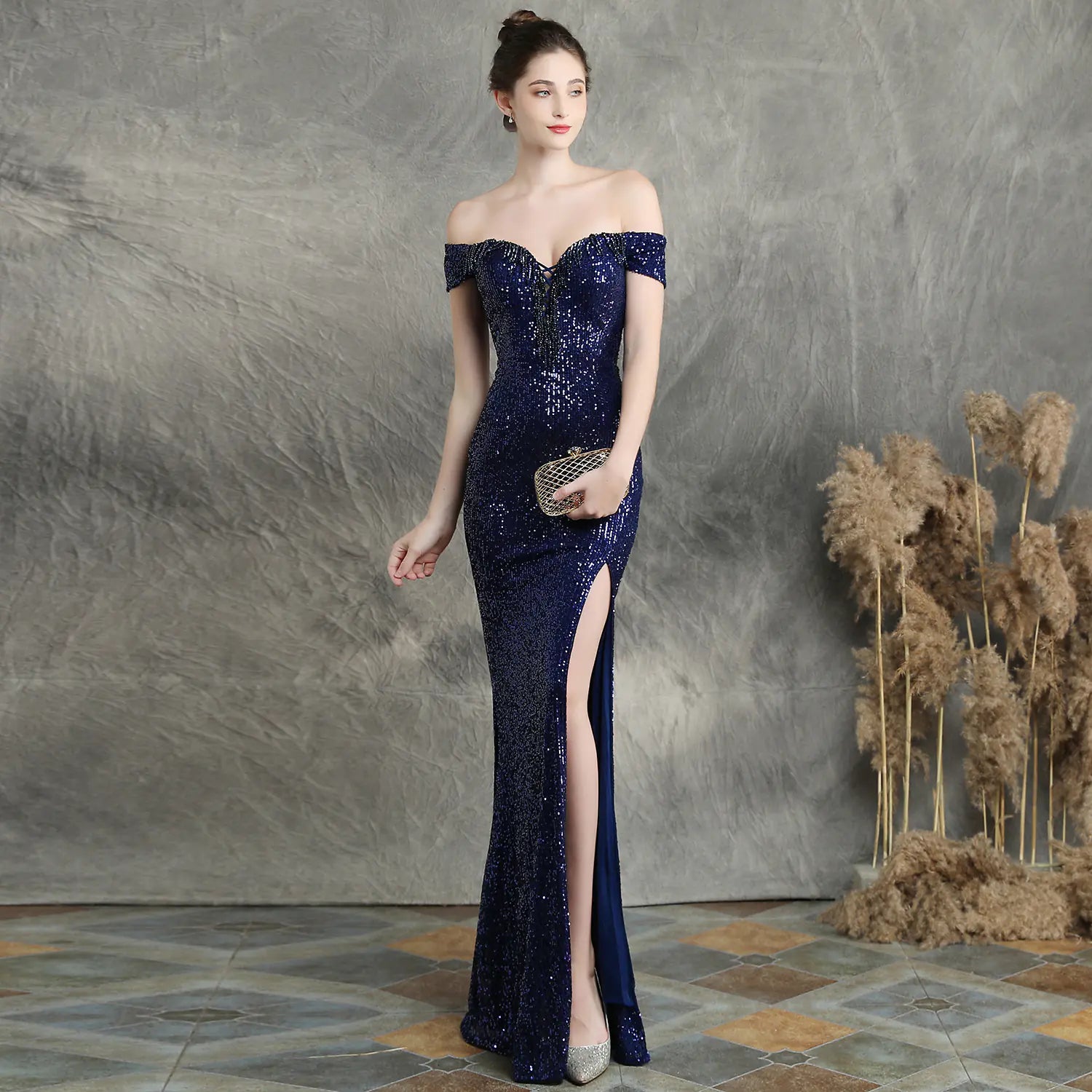 Elegant Long Evening Dress for Parties and Weddings