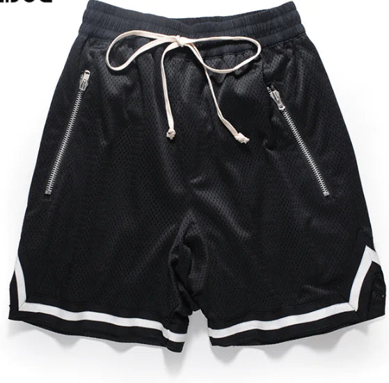 Men's Zippered Baggy Sports Shorts - New European Style