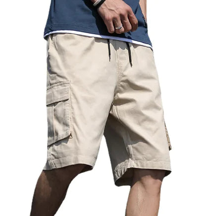 Camouflage Cargo Shorts with Letter Print for Summer
