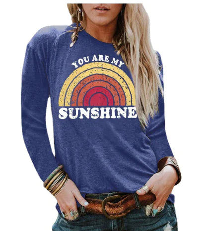 Letter Print Crew Neck Short Sleeve T-Shirt