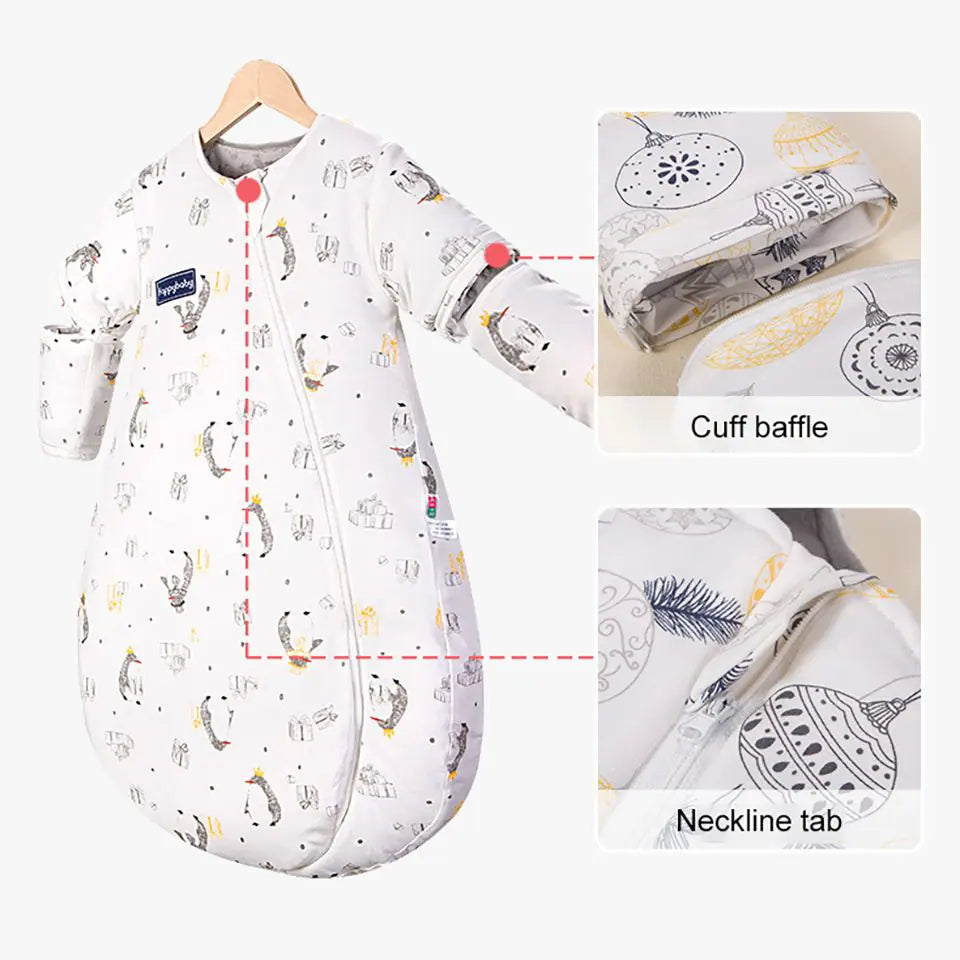 Children's Winter Sleeping Bag with Removable Sleeves