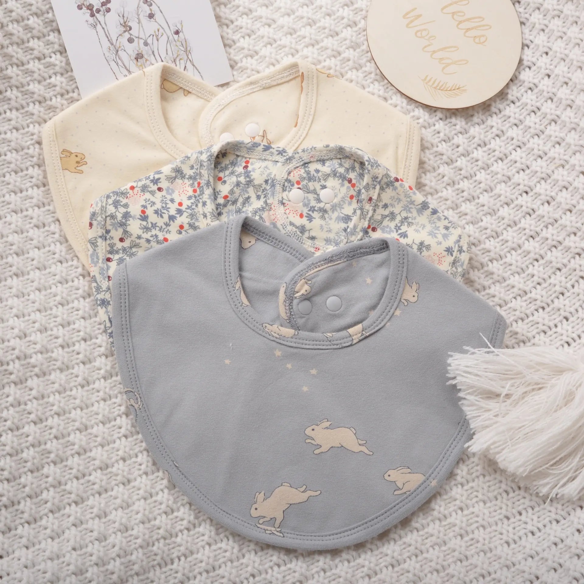 Soft Baby Pure Cotton Waterproof Bib Towel