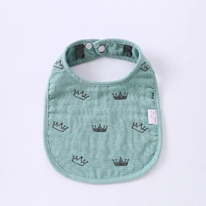 6-Layer U-Shaped Baby Gauze Bib in Pure Cotton