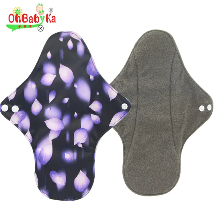 Washable Bamboo Charcoal Fiber Menstrual Pads