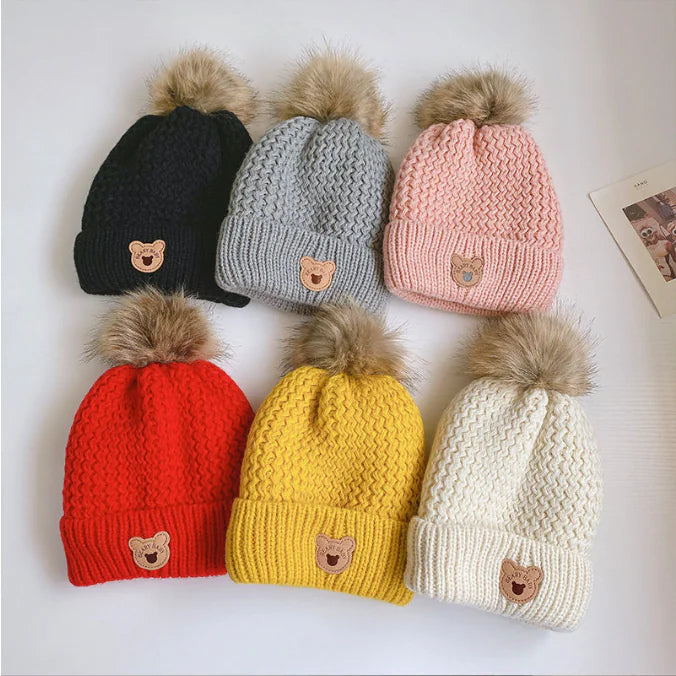 Children's Warm Hat and Scarf Set for Boys and Girls