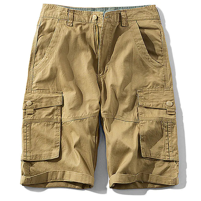 Men's Camouflage Cargo Shorts with Multiple Pockets