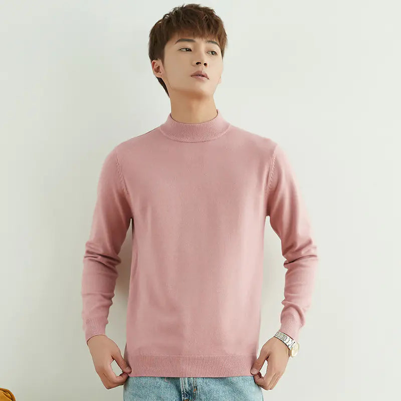 Korean Fashion Men's Turtleneck Sweater