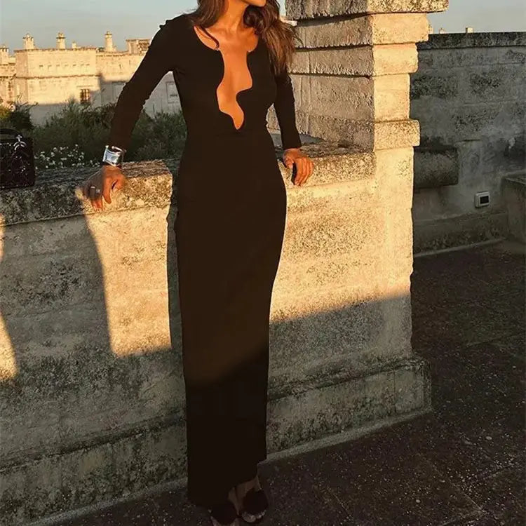 Slim Fit Long Sleeve Dress