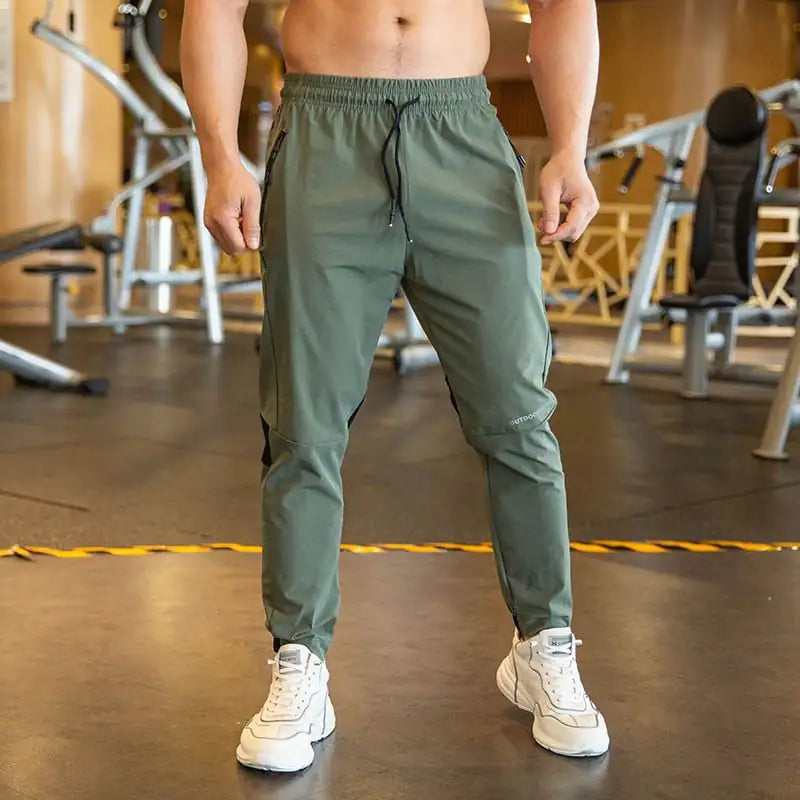 Men's Quick-Drying Thin Ice Silk Sports Trousers