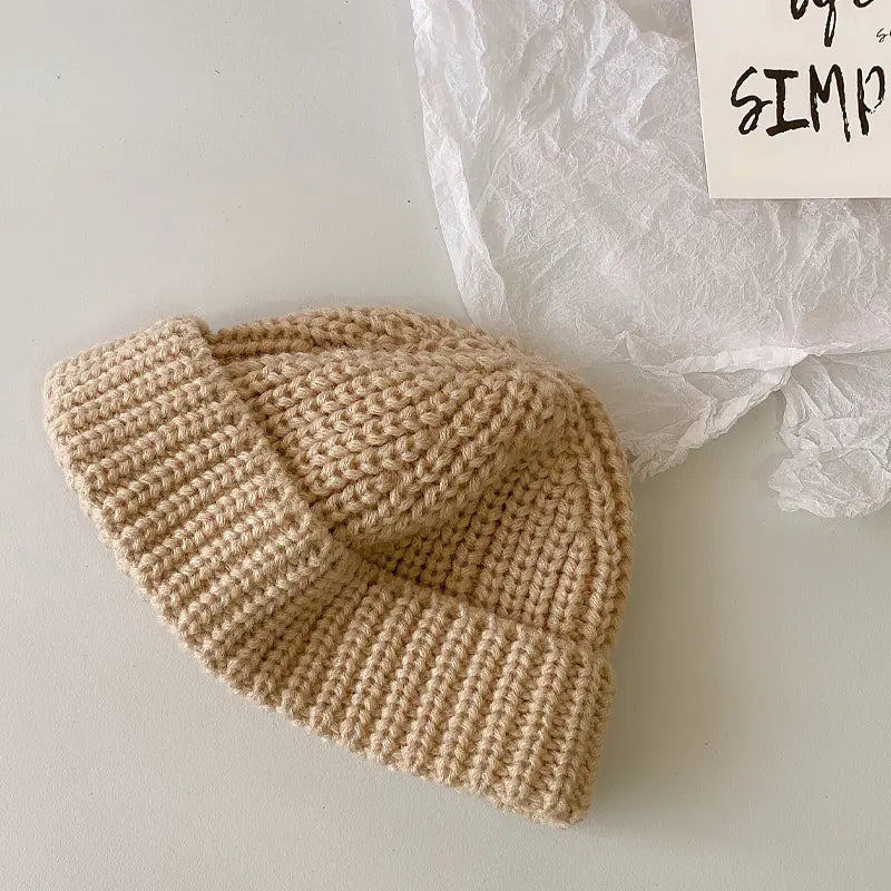 Korean Woolen Cap for Kids - Autumn and Winter