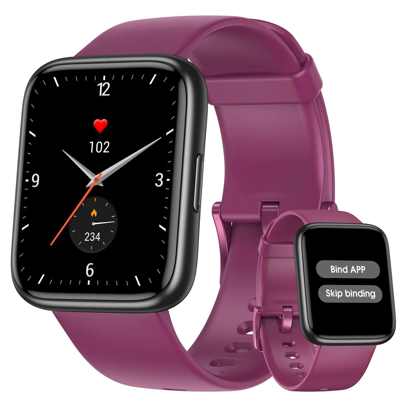 Pautios Smart Watch Fitness Tracker with Heart Rate SpO2 and Sleep Monitor 44mm Swimming Waterproof Watch Fitness Watches for Women Men Step Tracker Smartwatch Compatible with iOS Android Phones