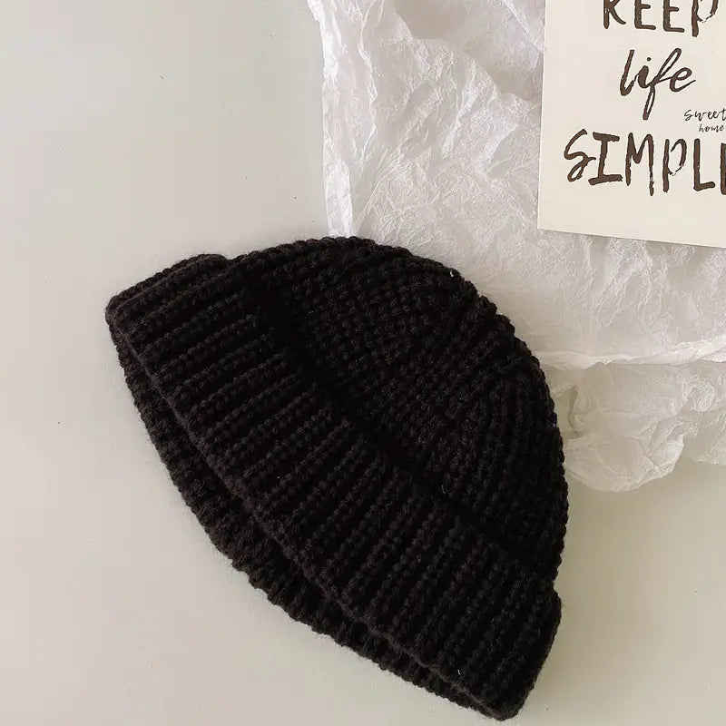 Korean Woolen Cap for Kids - Autumn and Winter
