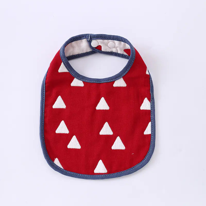 6-Layer U-Shaped Baby Gauze Bib in Pure Cotton
