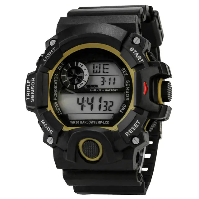 YIKAZE Men's Multifunction LED Digital Sports Watch