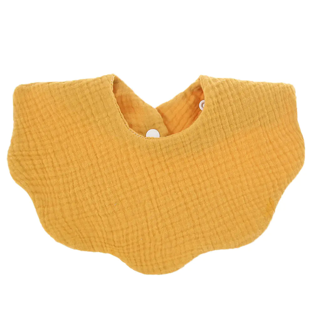 Baby Printed Cotton Gauze Wavy Bib Towel