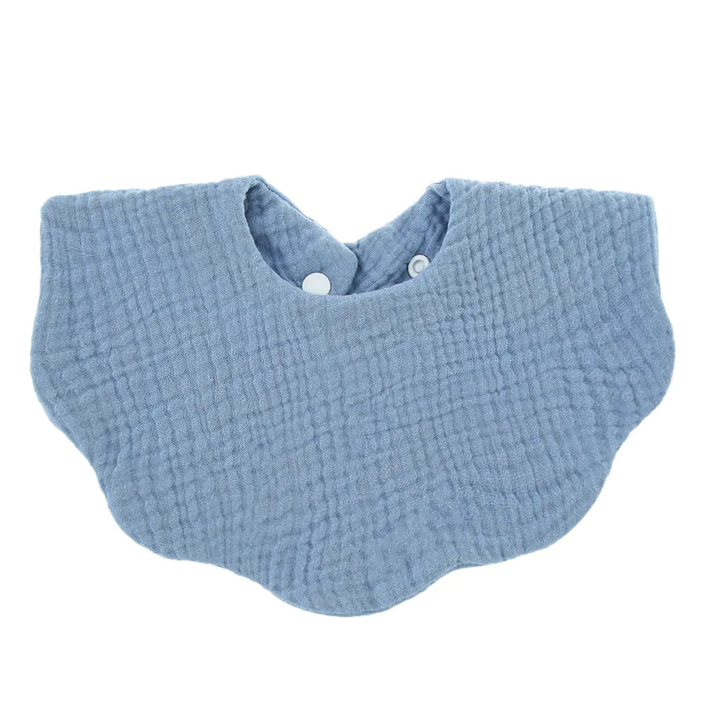 Baby Printed Cotton Gauze Wavy Bib Towel