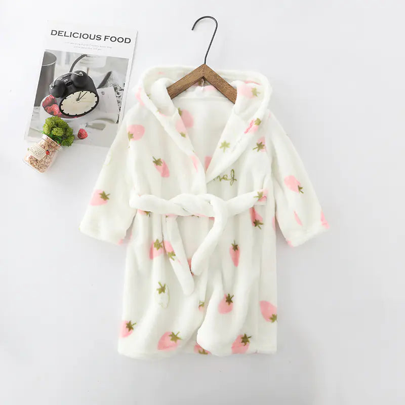 Flannel Coral Velvet Hoodie for Kids and Adults