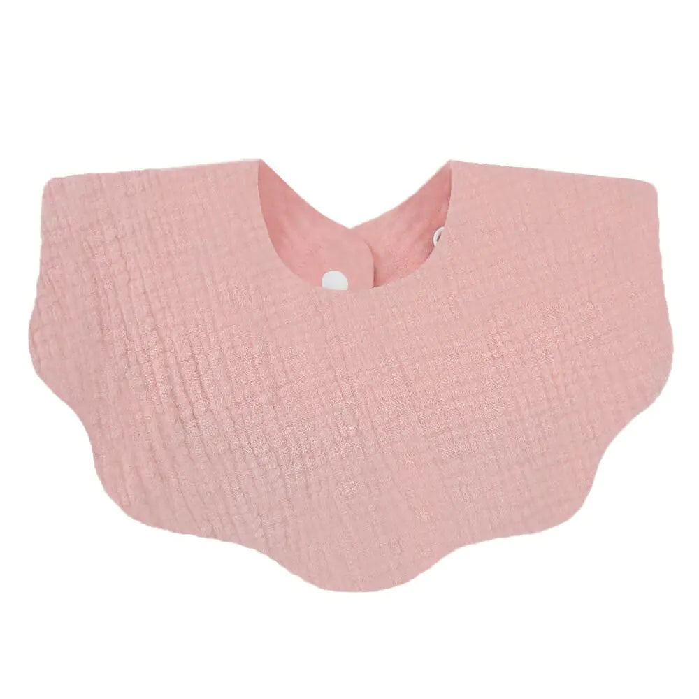 Baby Printed Cotton Gauze Wavy Bib Towel