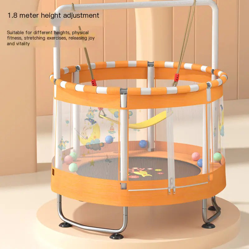 Indoor Trampoline for Kids and Adults with Safety Net